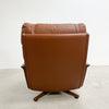 Mid Century Tessa T21 Swivel Leather Armchair