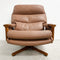 Mid Century Tessa T 21 Swivel Leather Armchair