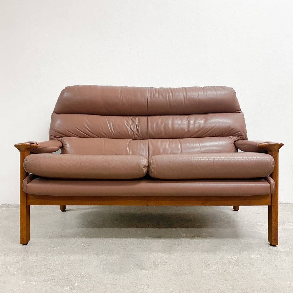 Mid Century Tessa T21 Two Seater Leather Sofa