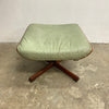 Mid Century Tessa T21 or Delmont Sage Green Leather Footstool