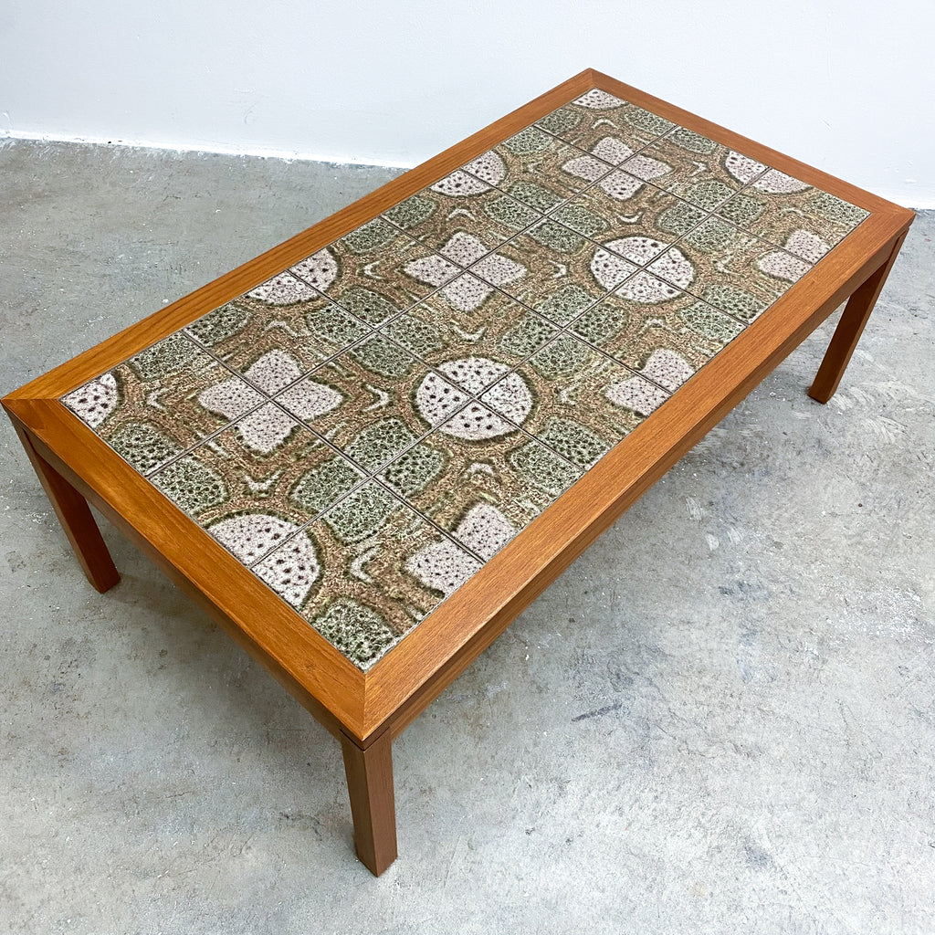 Mid Century Tile Top Coffee Table - Restored