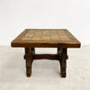 Mid Century Square Tile Top Side Table 1970s
