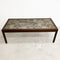 Mid Century Brazilian Rosewood Tiled Top Coffee Table