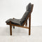 Mid Century Torbjon Afdal High Back “Hunter” Leather Chair