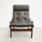 Mid Century Torbjon Afdal High Back “Hunter” Leather Chair