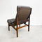 Mid Century Torbjon Afdal High Back “Hunter” Leather Chair