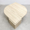 Mid Century Travertine Teardrop Coffee Table