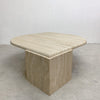 Mid Century Travertine Teardrop Coffee Table