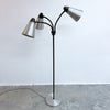 Mid Century Triple Shade Goose Neck Floor Lamp