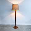 Mid Century Turned Timber Floor Lamp