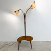 Mid Century Twin Beam Goose Neck With Kidney Shaped Table