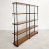 Mid Century Two Bay Open Display Bookshelf By Laranda