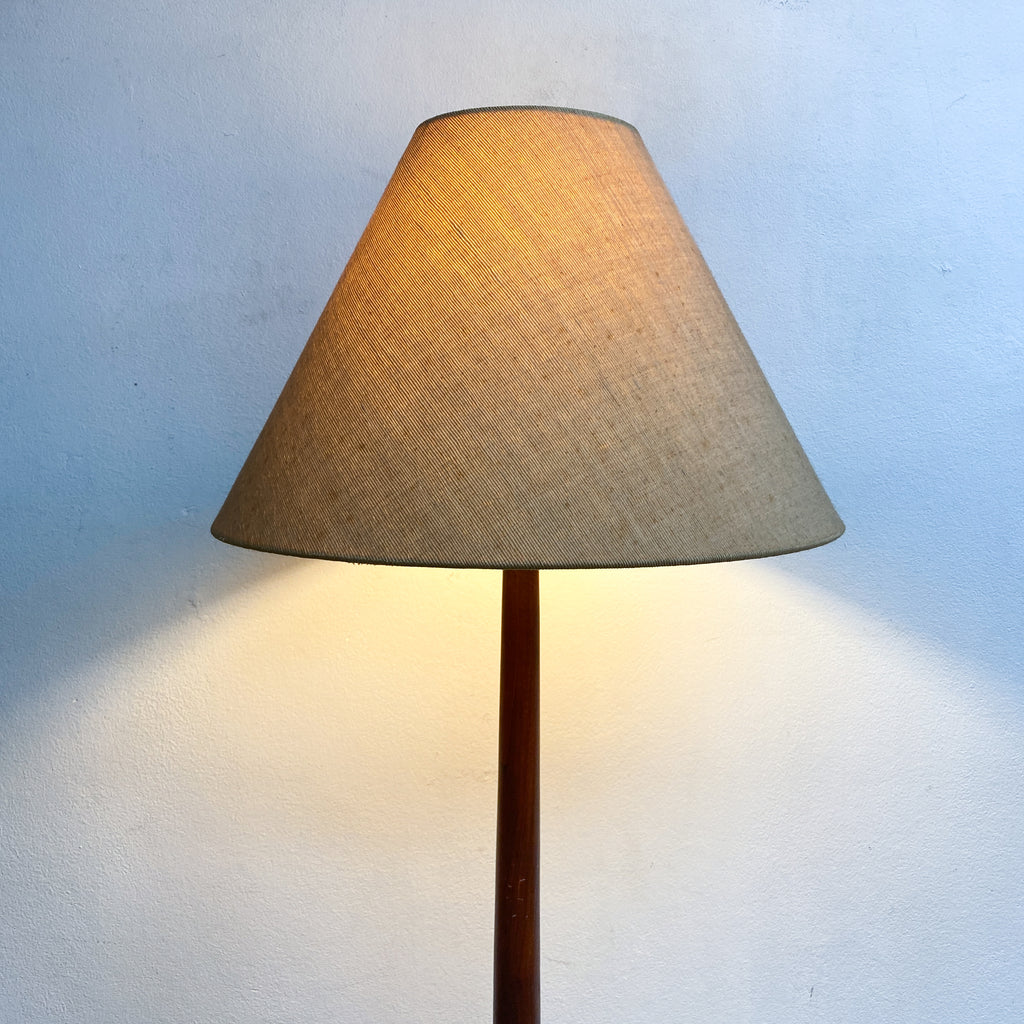 Mid Century Wooden Floor Lamp