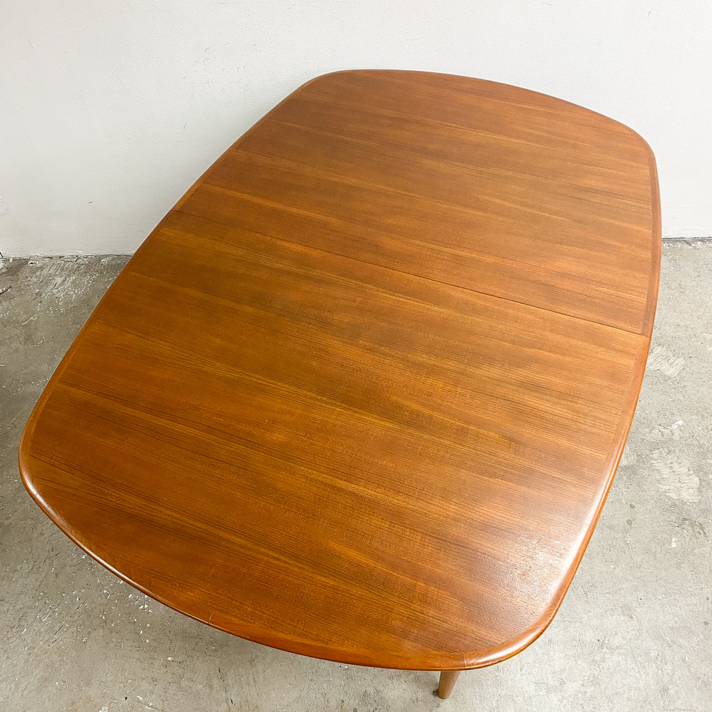 Mid Century 'D' End Extension Dining Table - Professionally Restored
