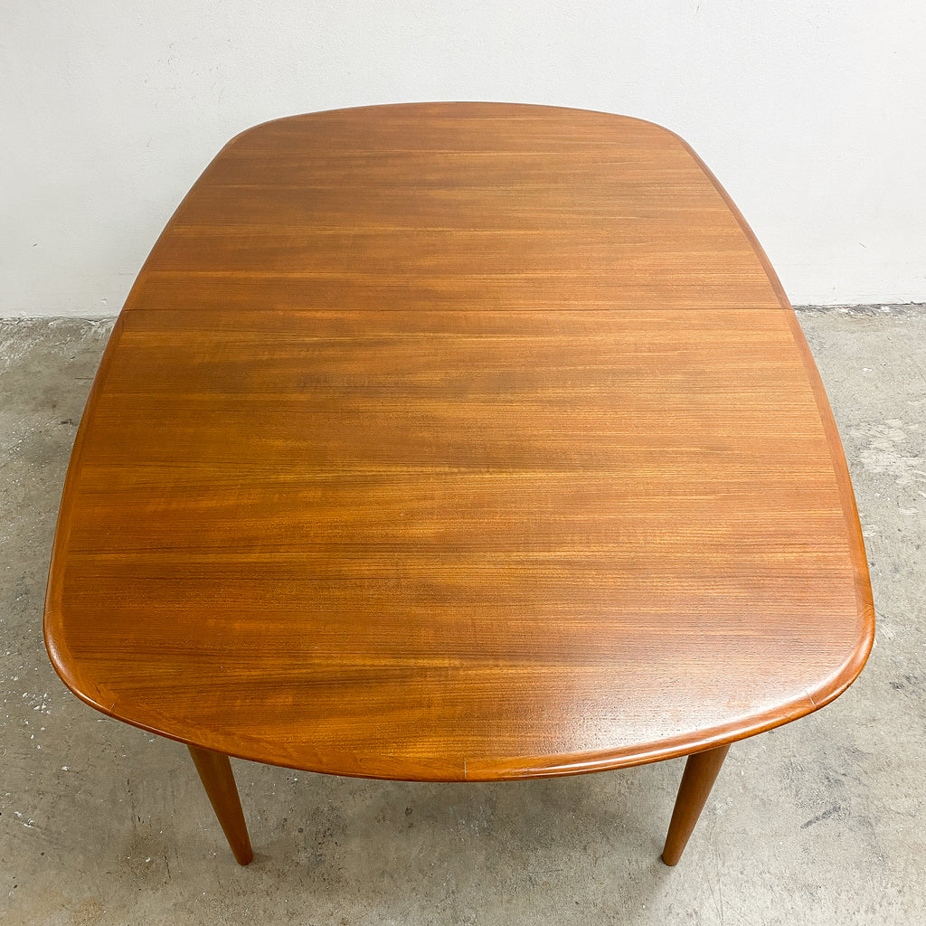 Mid Century 'D' End Extension Dining Table - Professionally Restored