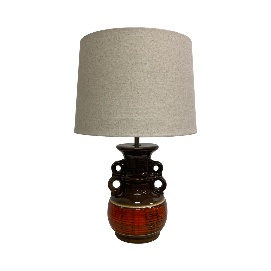 Mid Century 'Fat Lava' Ceramic Lamp Base 1970s