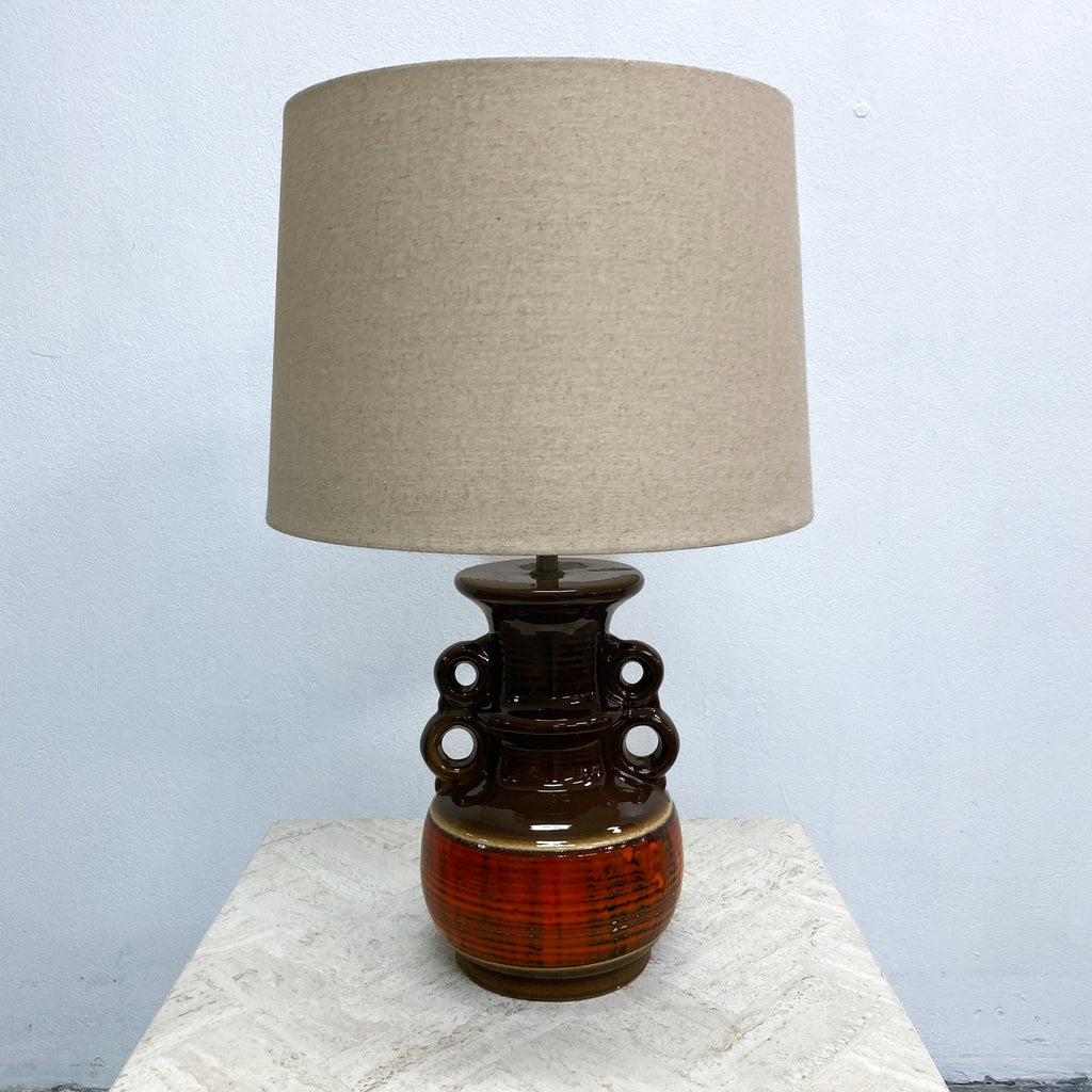 Mid Century 'Fat Lava' Ceramic Lamp Base 1970s