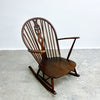 Mid Century 'Prince Of Wales' Back Windsor Beech & Elm Rocking Chair By Ercol c1960