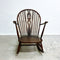 Mid Century 'Prince Of Wales' Back Windsor Beech & Elm Rocking Chair By Ercol c1960