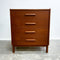 Mid Century 1960's Compact Parker Chest of Drawers or Bedside
