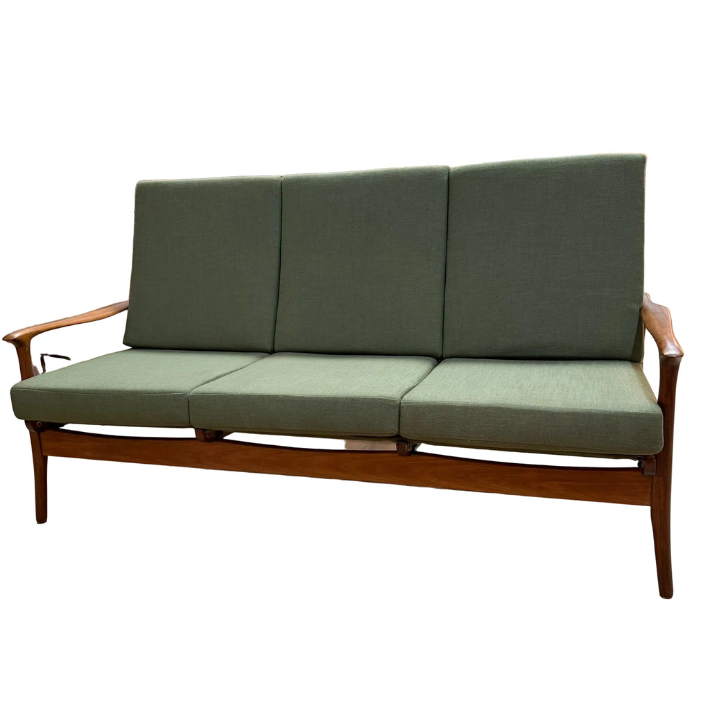 Mid Century Australian Blackwood Three Seater Sofa