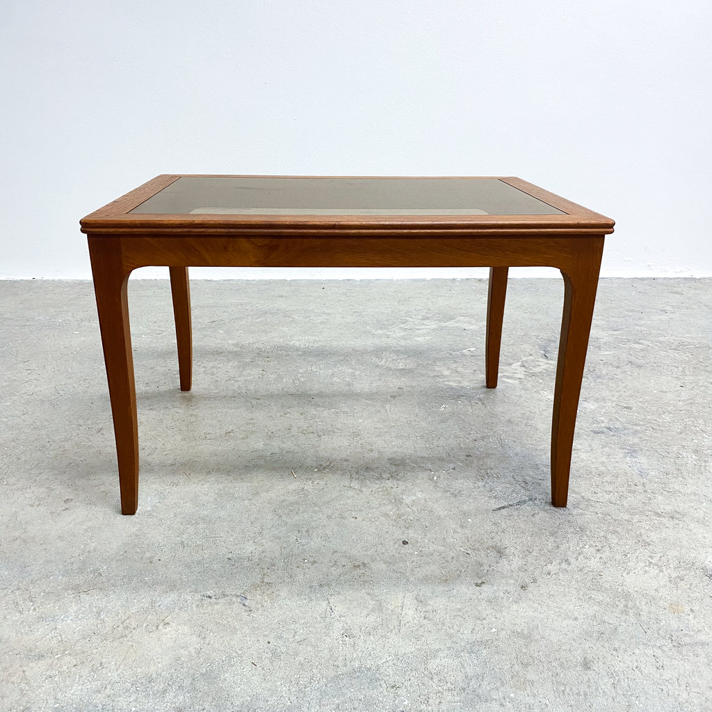 Mid Century Australian Teak And Glass Side Table Or Coffee Table