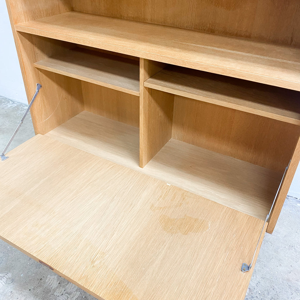 Mid Century Danish Bookshelf With Cabinet