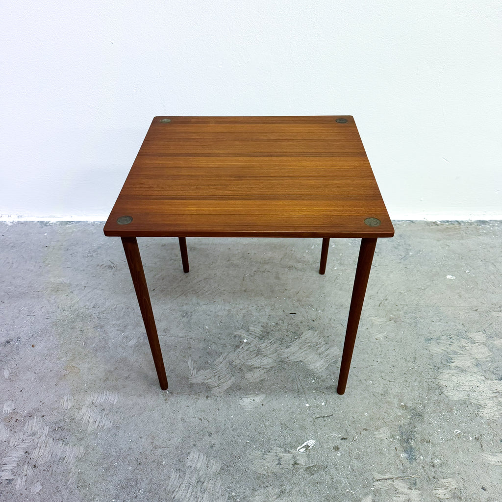 Mid Century Danish Square Teak Side Tables