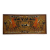 Mid Century Framed Etruscan Print On Fabric