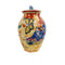 Mid Century Hand Painted Studio Pottery Lidded Pot with Blue Frog Figure