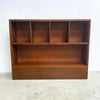 Mid Century Mahogany Wooden Bookcase Shelving 
