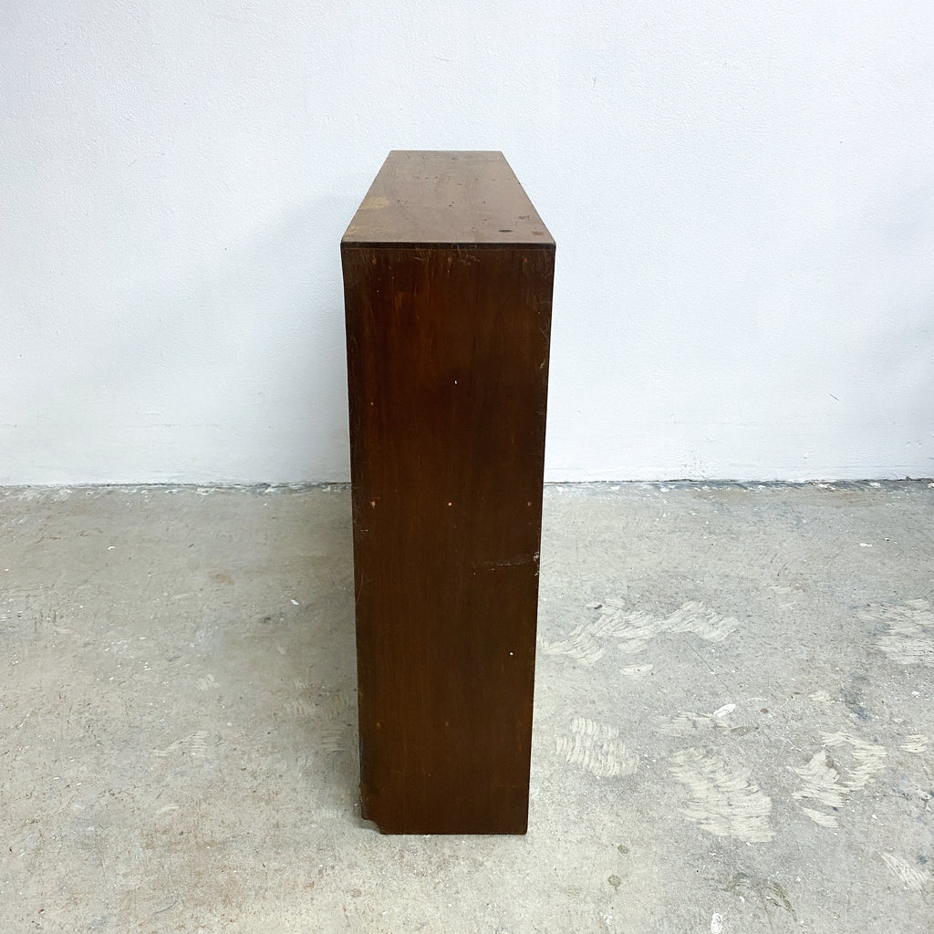 Mid Century Mahogany Wooden Bookcase Shelving 