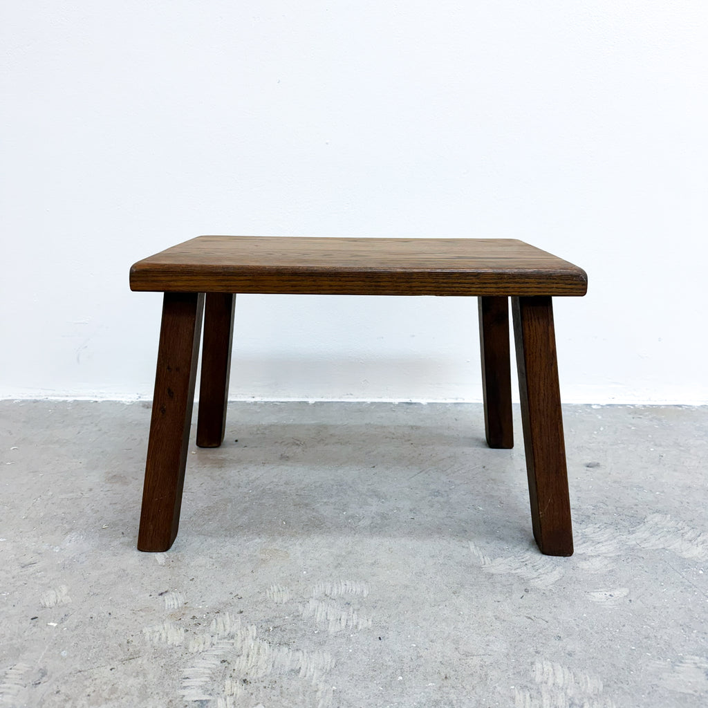 Mid Century Oak Arts And Crafts Influenced Side Table