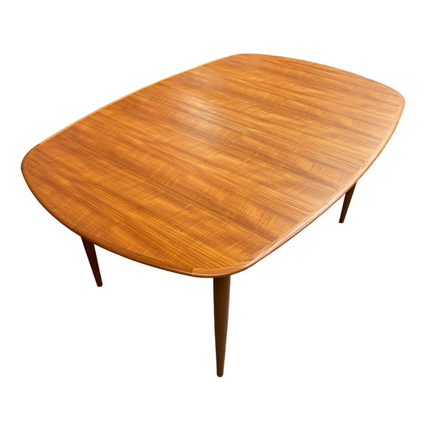 Mid Century Parker 'D' End Extension Dining Table - Professionally Restored