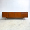 Mid Century Parker Extra Long Teak Lip Handle Sideboard