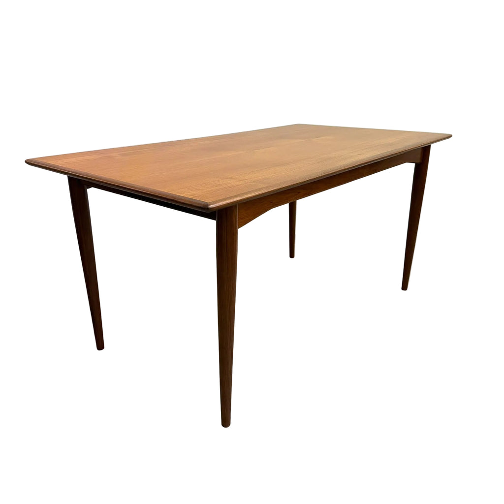 Mid Century Parker Teak Rectangular Dining Table - Restored