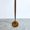 Mid Century Teak Floor Lamp With Original Shade 1950s