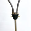 Mid century 50 60s  Twin Light Gooseneck Floor Lamp With Side Table