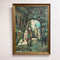 Mid Century Italian Streetscape Oil Painting