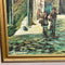 Mid Century Italian Streetscape Oil Painting