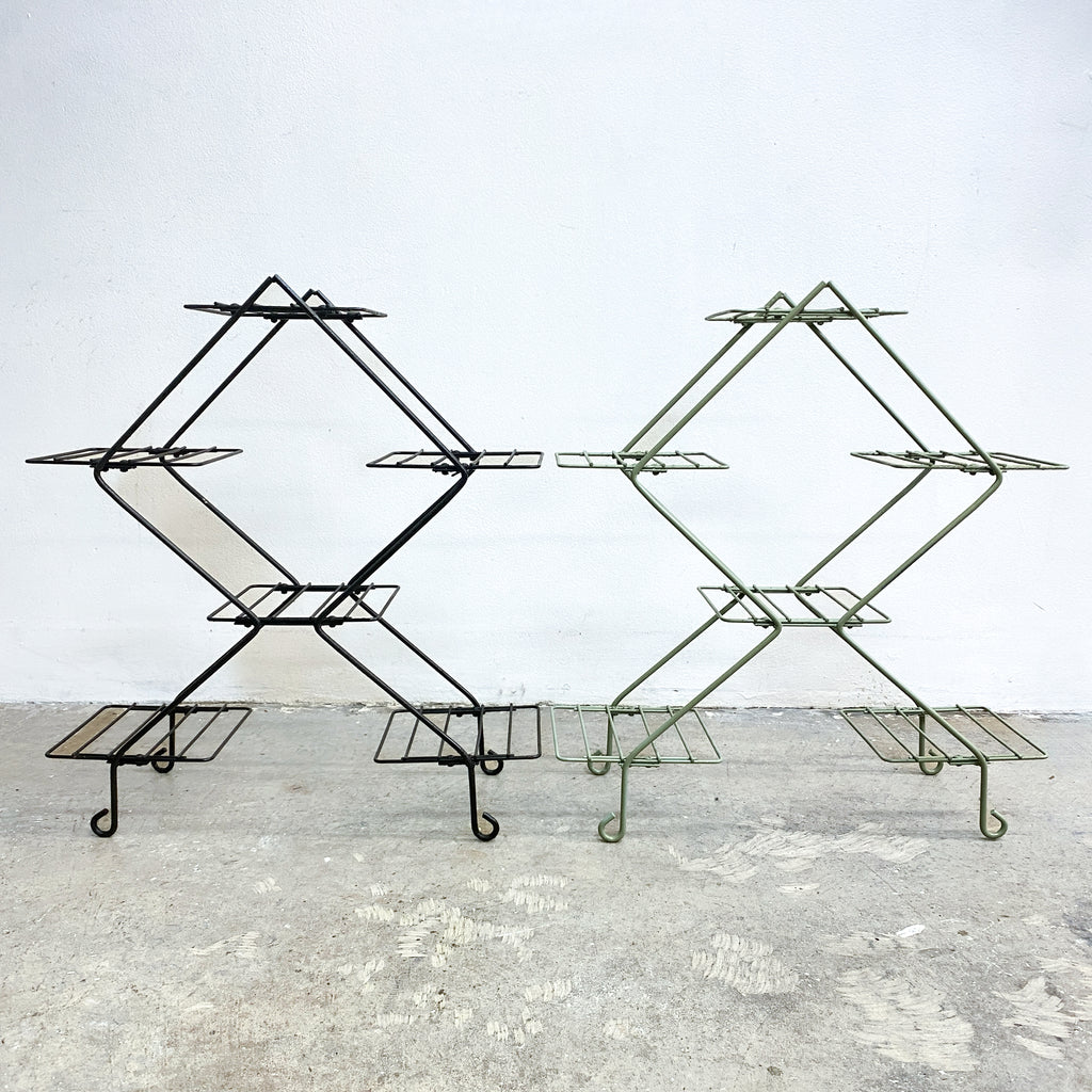 Mid century Modern Metal Wire 4 Tier Plant Stand