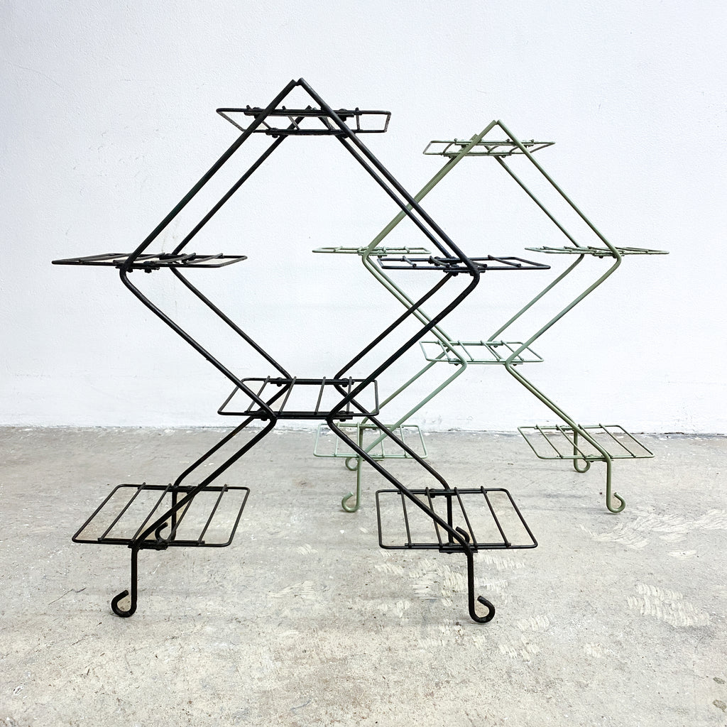 Mid century Modern Metal Wire 4 Tier Plant Stand