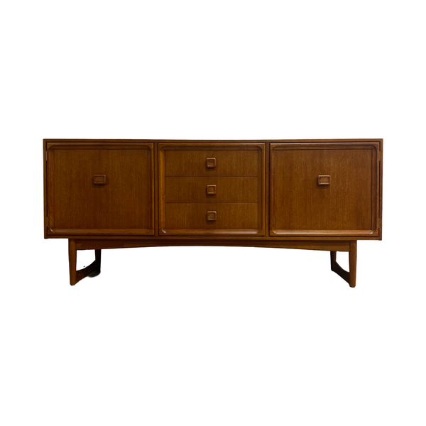 Mid century Parker Teak Square Handled Sideboard