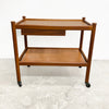 Mid Century Parker Teak Drinks Cocktail Trolley