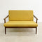 Mid century Parker Rattan Back Two Seater Sofa Lounge