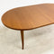 Mid Century Parker Teak Oval Extension Dining Table