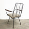 Mid Century Metal Frame Occasional Chair