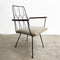 Mid Century Metal Frame Occasional Chair