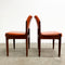 Six Original 1960's Orange Chiswell Dining Chairs