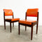 Six Original 1960's Orange Chiswell Dining Chairs